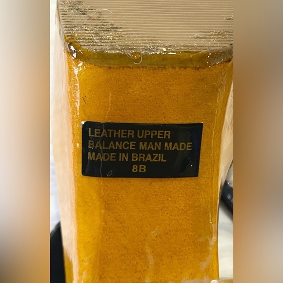 Steve Madden Vintage 90s‎ Y2K Trinxie Wood Platform Strappy Heels Blue 8 - Picture 10 of 11